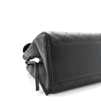 Chanel Grained Calfskin Stitched Urban Essentials Large Shopping Bag Black 9 of 10
