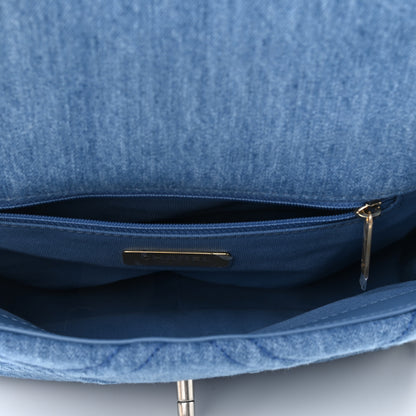 Chanel Denim Quilted Medium Chanel 19 Flap Blue 5 of 11