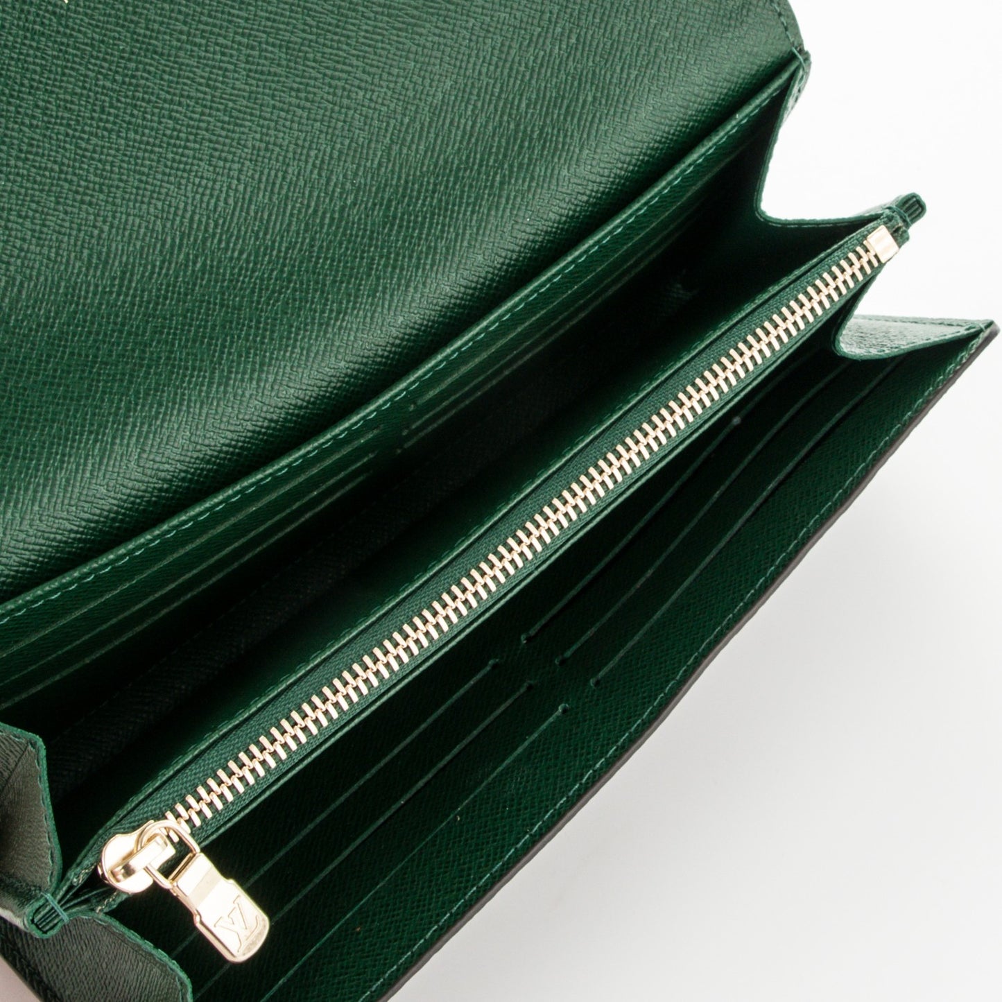 Monogram My LV Heritage Sarah Wallet NM Bordeaux Vert Anglais