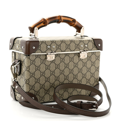 Gucci GG Supreme Monogram Globe-Trotter Beauty Case Brown 3 of 13