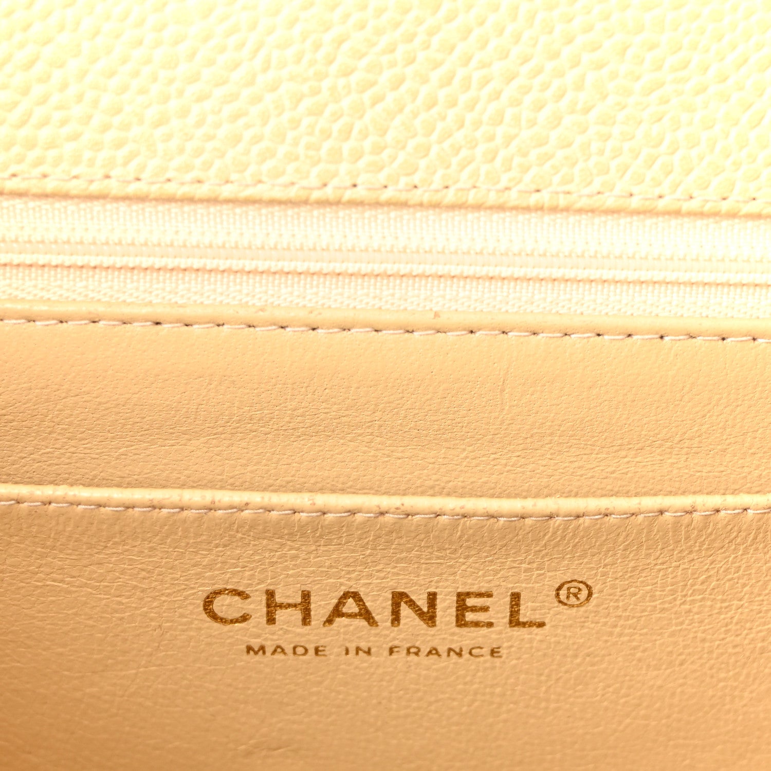 Chanel Caviar Quilted Jumbo Single Flap Beige 6 of 11