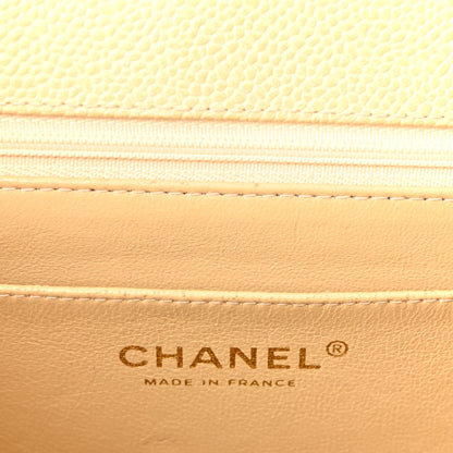 Chanel Caviar Quilted Jumbo Single Flap Beige 6 of 11
