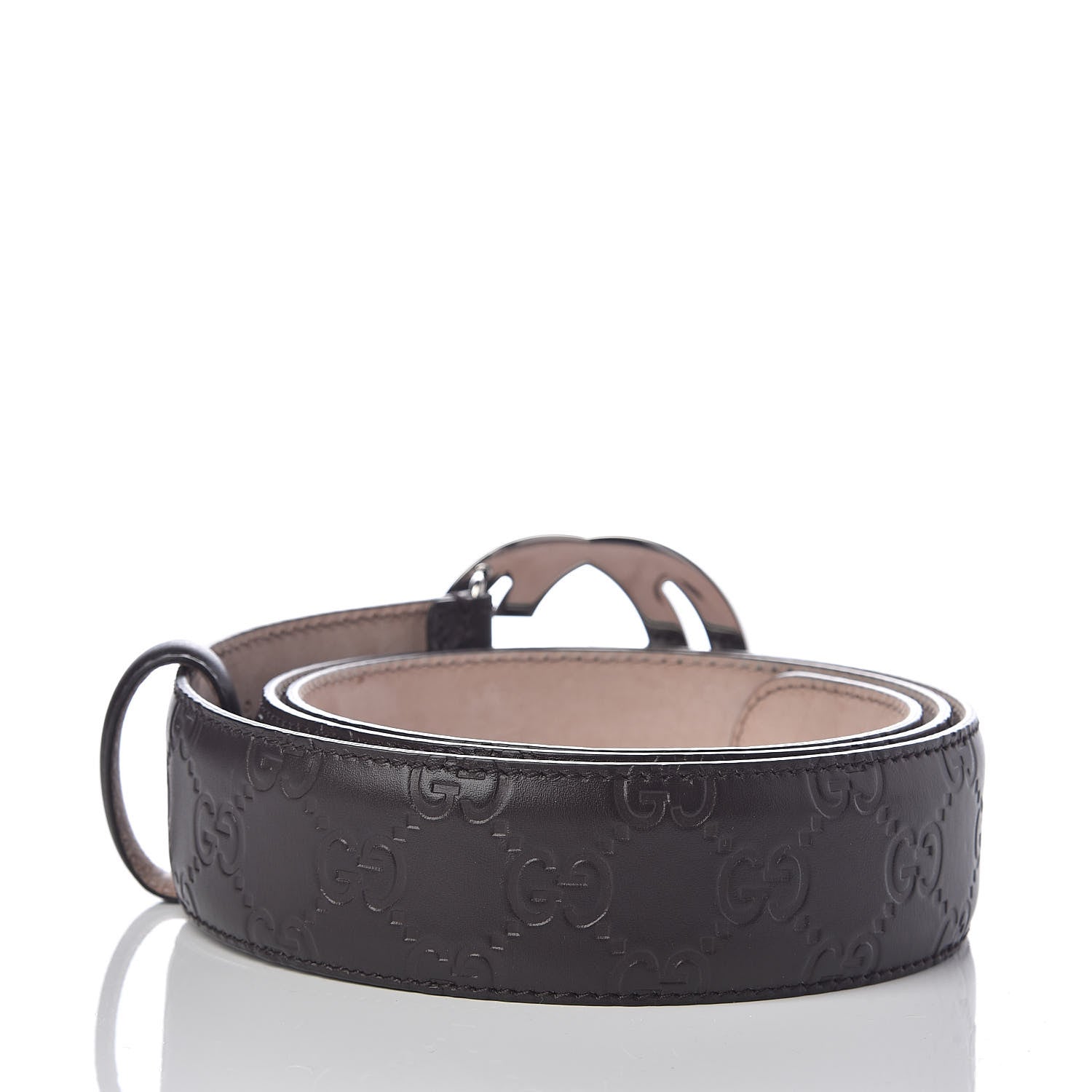 Gucci Guccissima Signature Interlocking G 40mm Belt 100 40 Cocoa 3 of 6