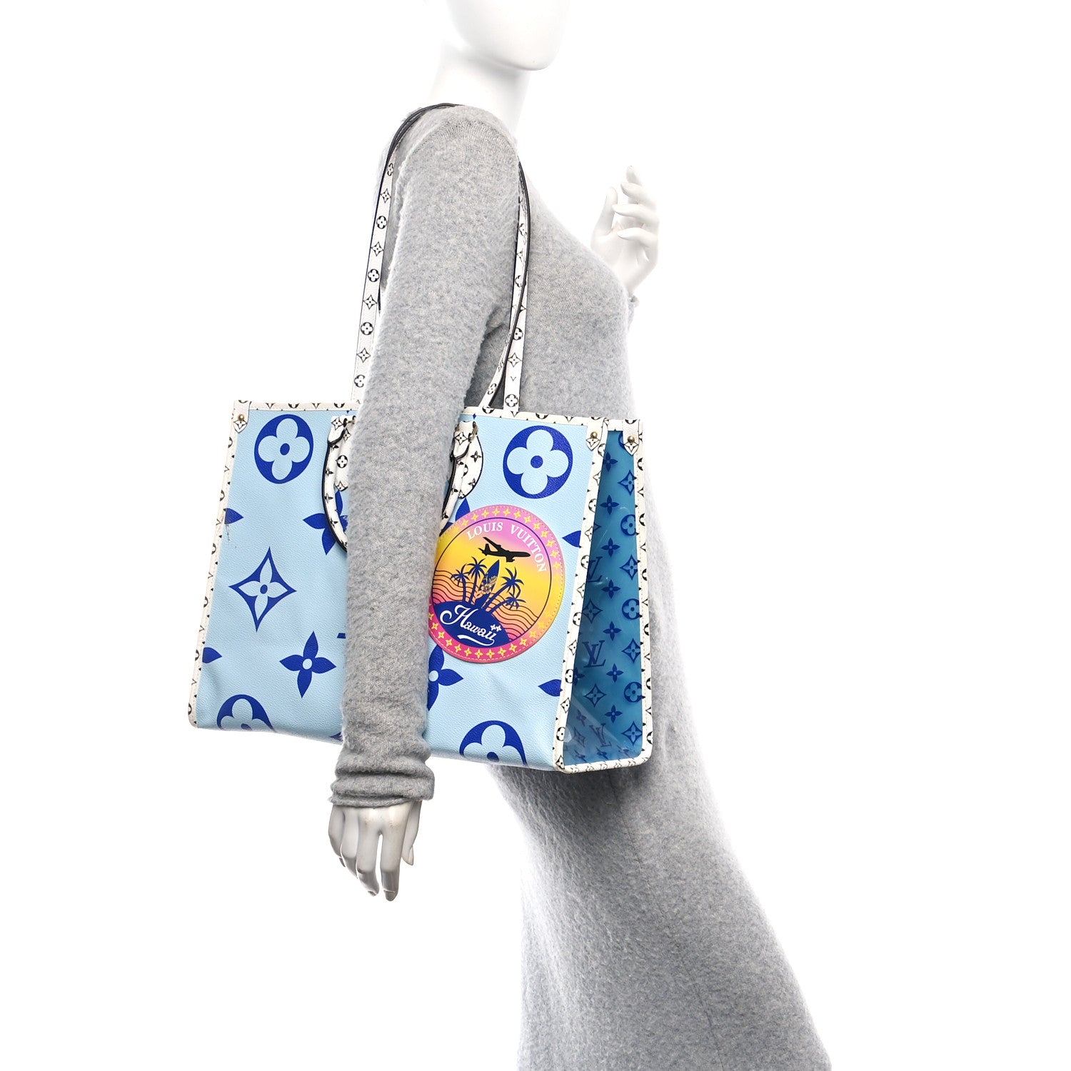 Louis Vuitton Monogram Giant Hawaii Onthego Blue 2 of 10