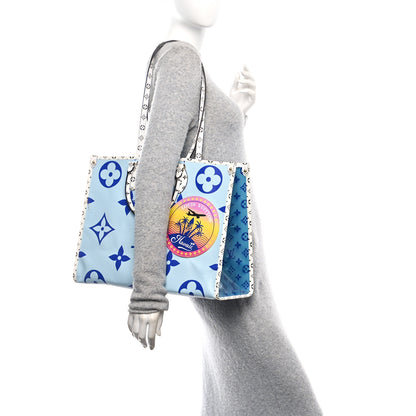 Louis Vuitton Monogram Giant Hawaii Onthego Blue 2 of 10