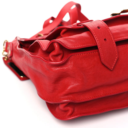 Proenza Schouler Lambskin Large PS1 Satchel Lipstick Red 8 of 9