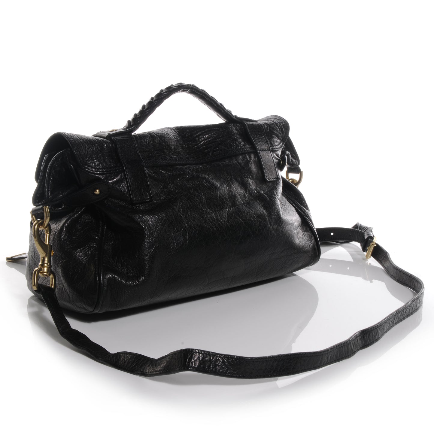 Soft Buffalo Leather Medium Alexa Black