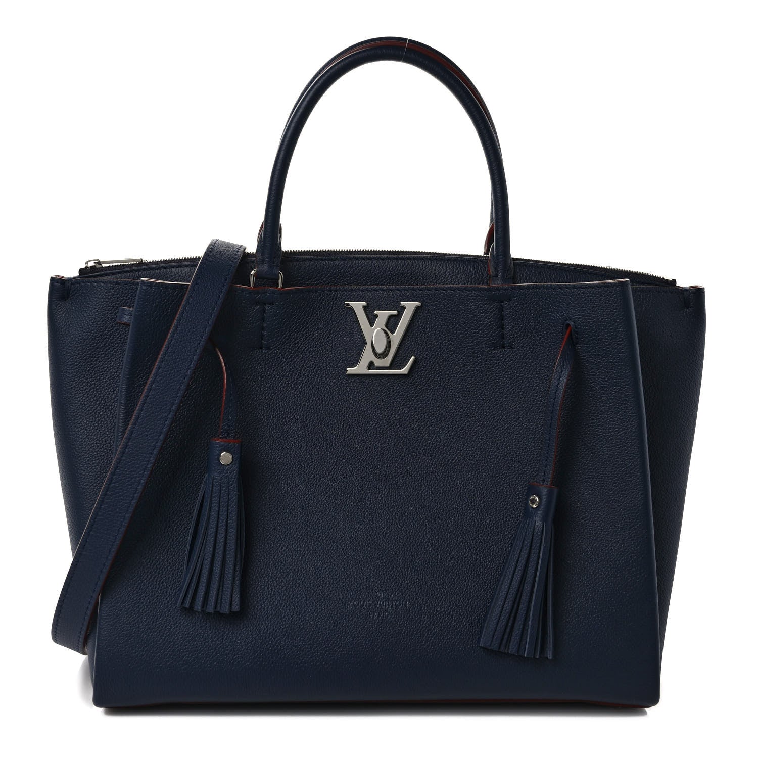 Louis Vuitton Calfskin Lockmeto Marine Rouge 1 of 8