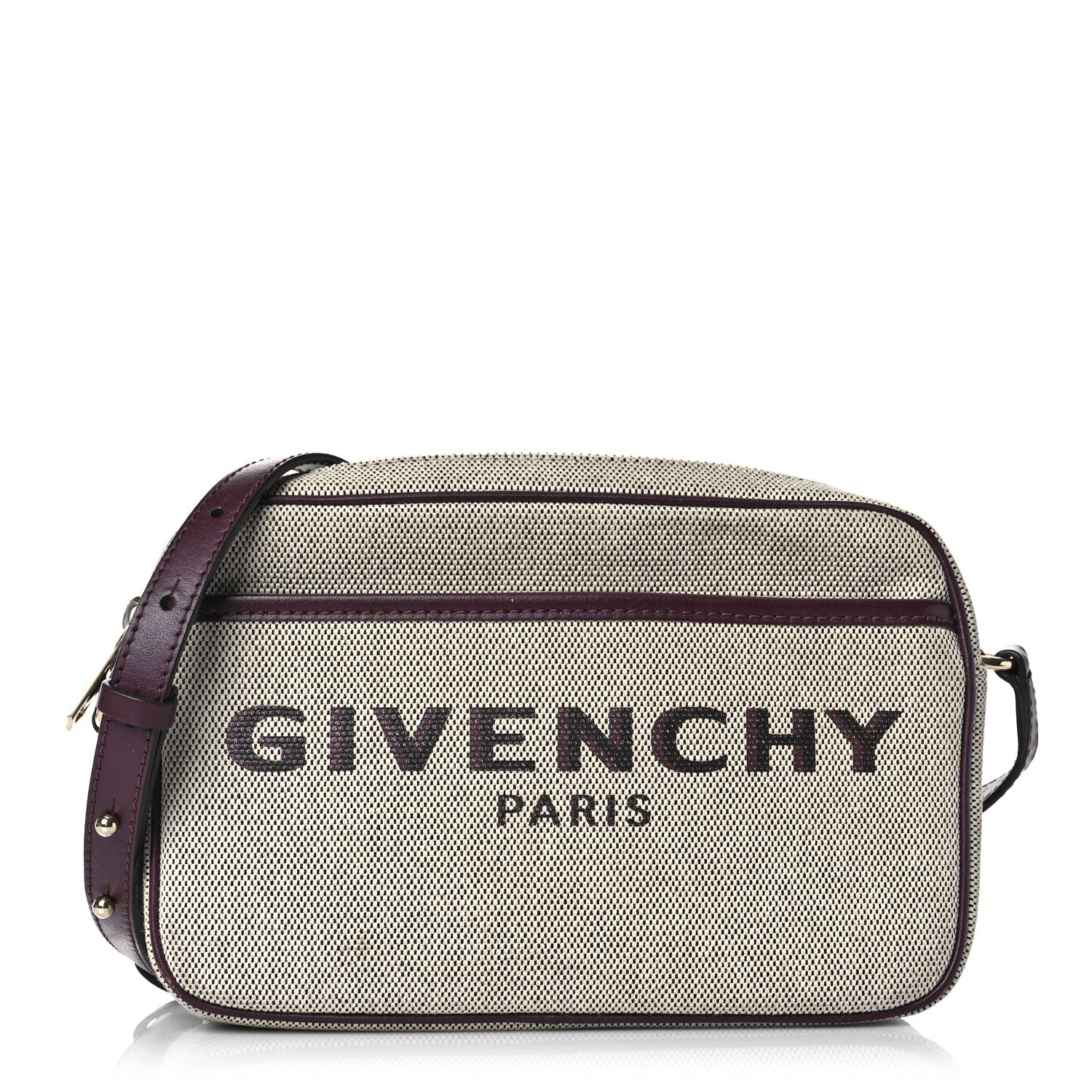 Givenchy Canvas Logo Bond Camera Bag Aubergine 1 of 8