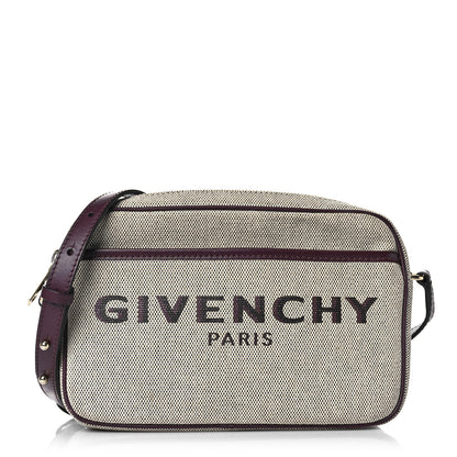 Givenchy Canvas Logo Bond Camera Bag Aubergine 1 of 8