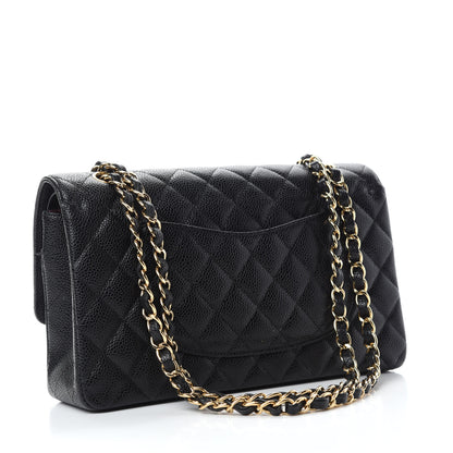 Chanel Caviar Quilted Medium Double Flap Black 3 of 14