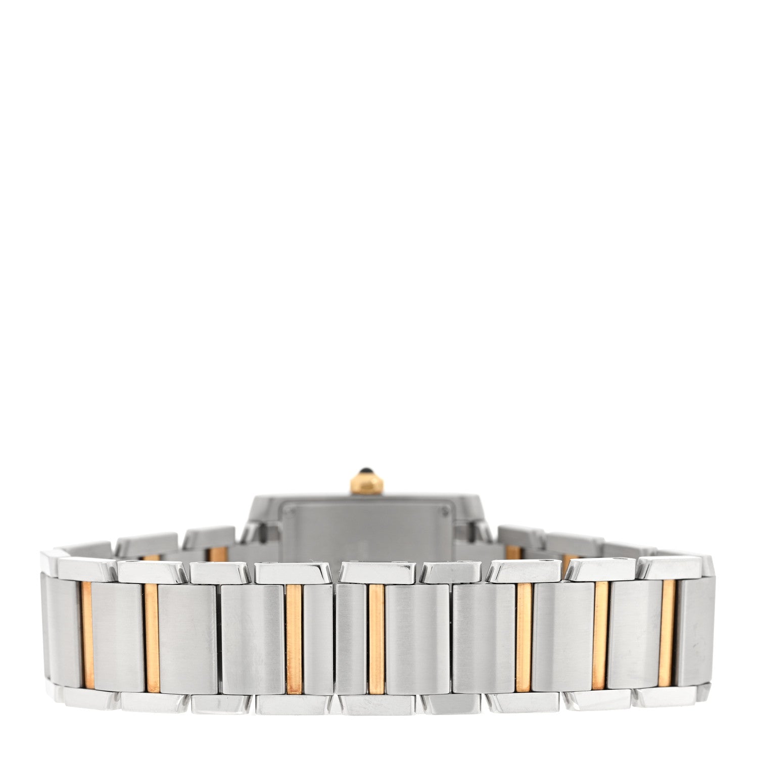 Cartier Stainless Steel 18K Yellow Gold 25mm Tank Francaise Quartz Watch 3 of 4