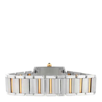 Cartier Stainless Steel 18K Yellow Gold 25mm Tank Francaise Quartz Watch 3 of 4