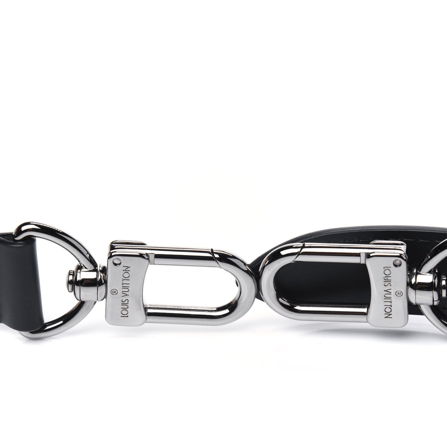 Calfskin Adjustable Keepall Bandouliere Shoulder Strap Black