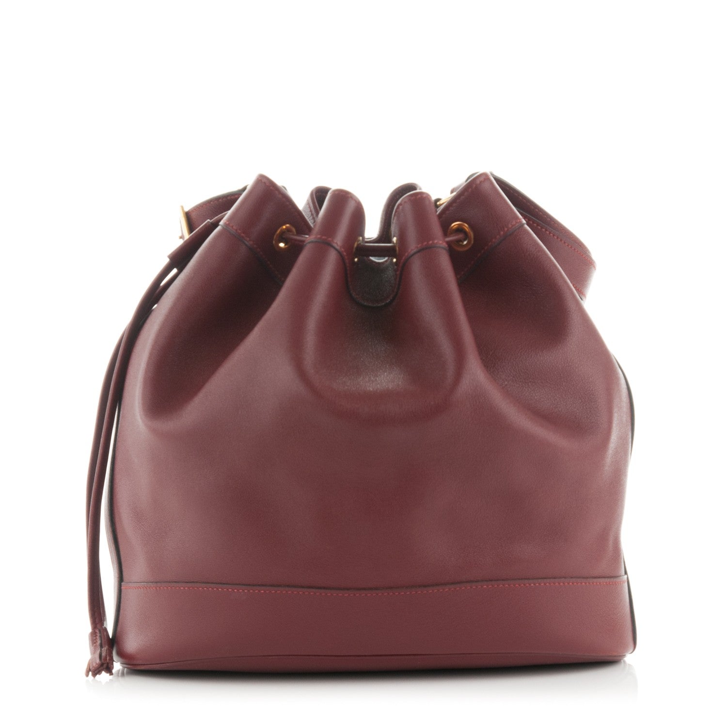 Hermes Swift Market Drawstring Bag 28 Rouge H 1 of 6