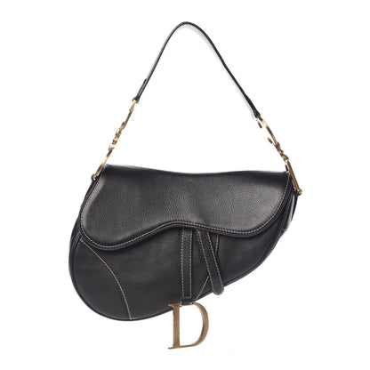 Christian Dior Calfskin Saddle Bag Black 1 of 9
