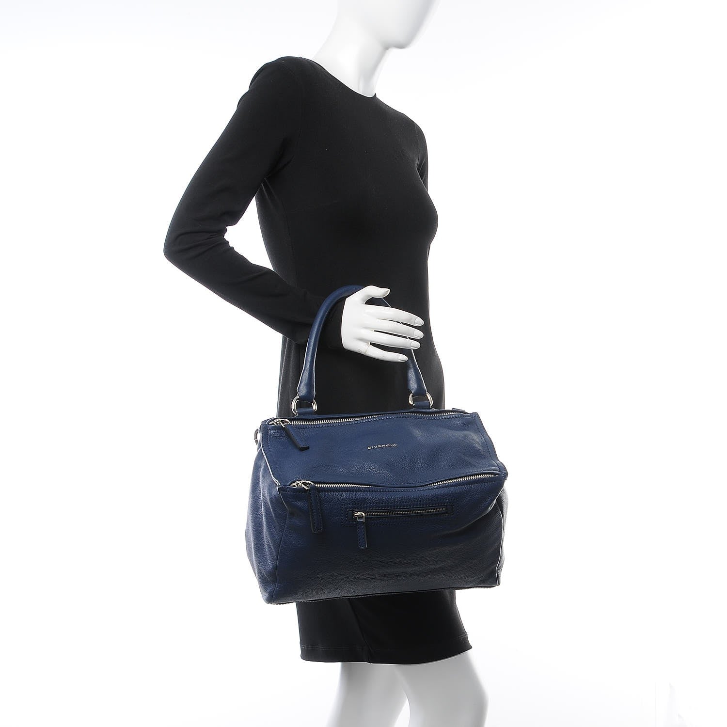 Givenchy Sugar Goatskin Medium Pandora Navy 2 of 9