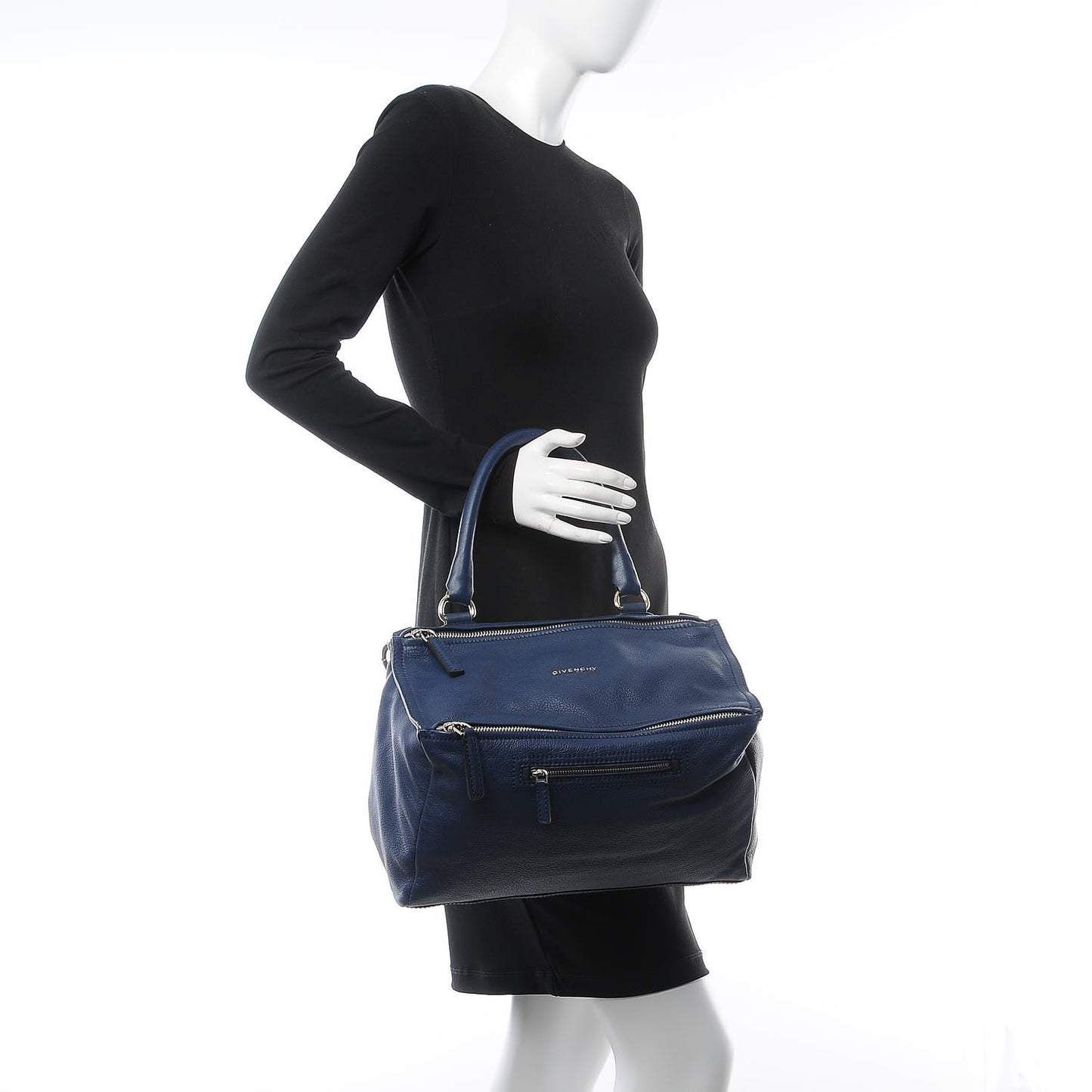 Sugar Goatskin Medium Pandora Navy