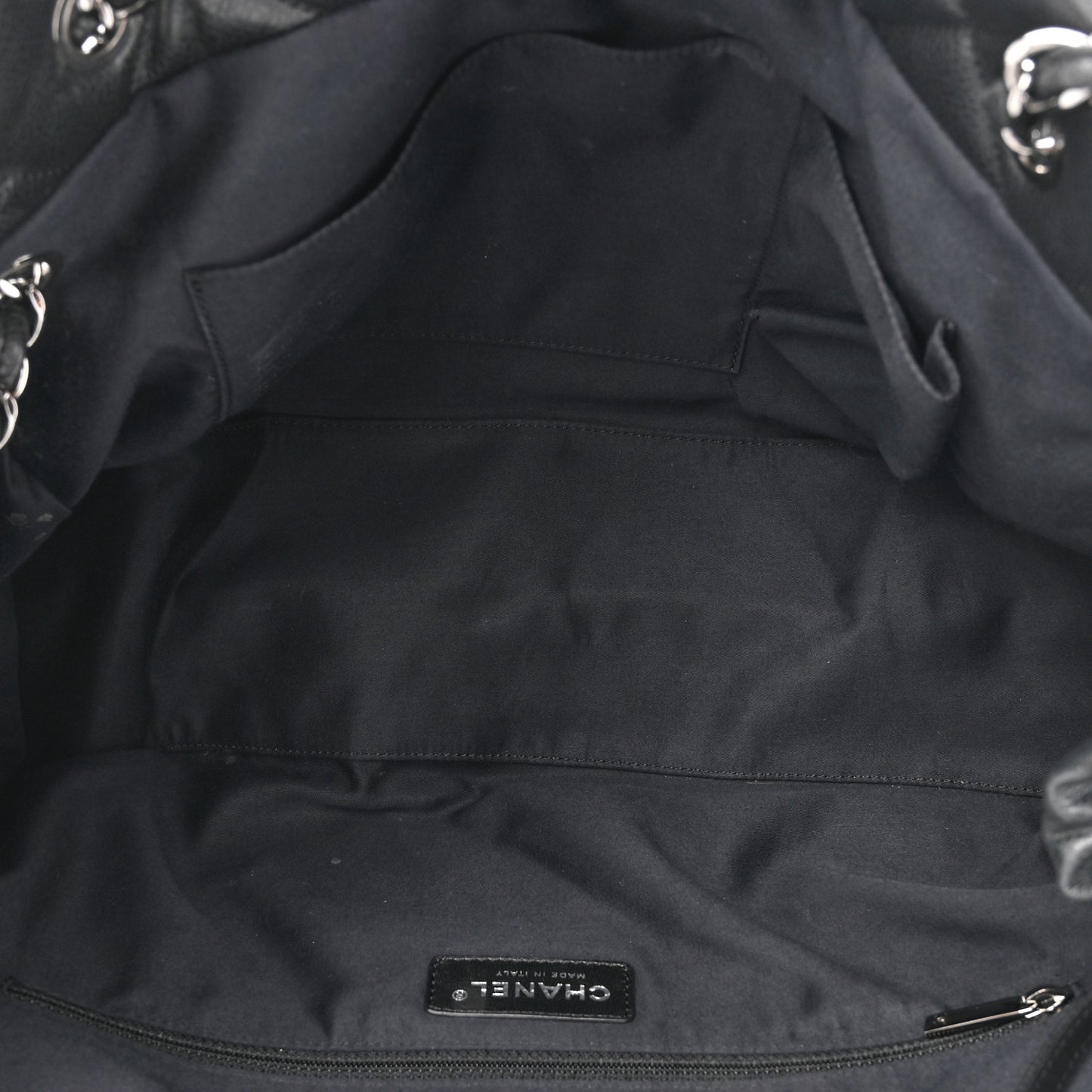 Soft Caviar Quilted Large Cells Tote Black