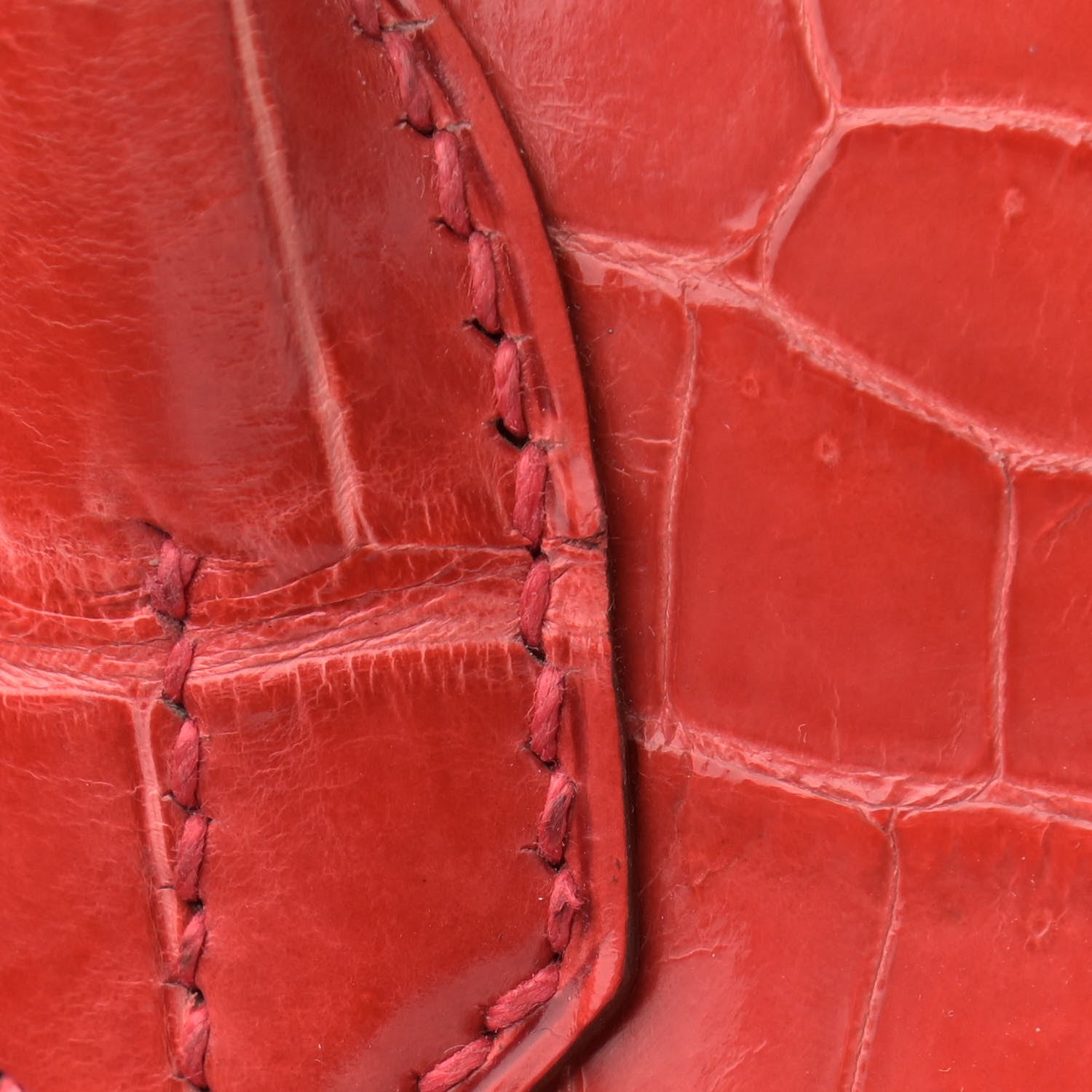 Hermes Shiny Porosus Crocodile Birkin 35 Bougainvillea 21 of 23