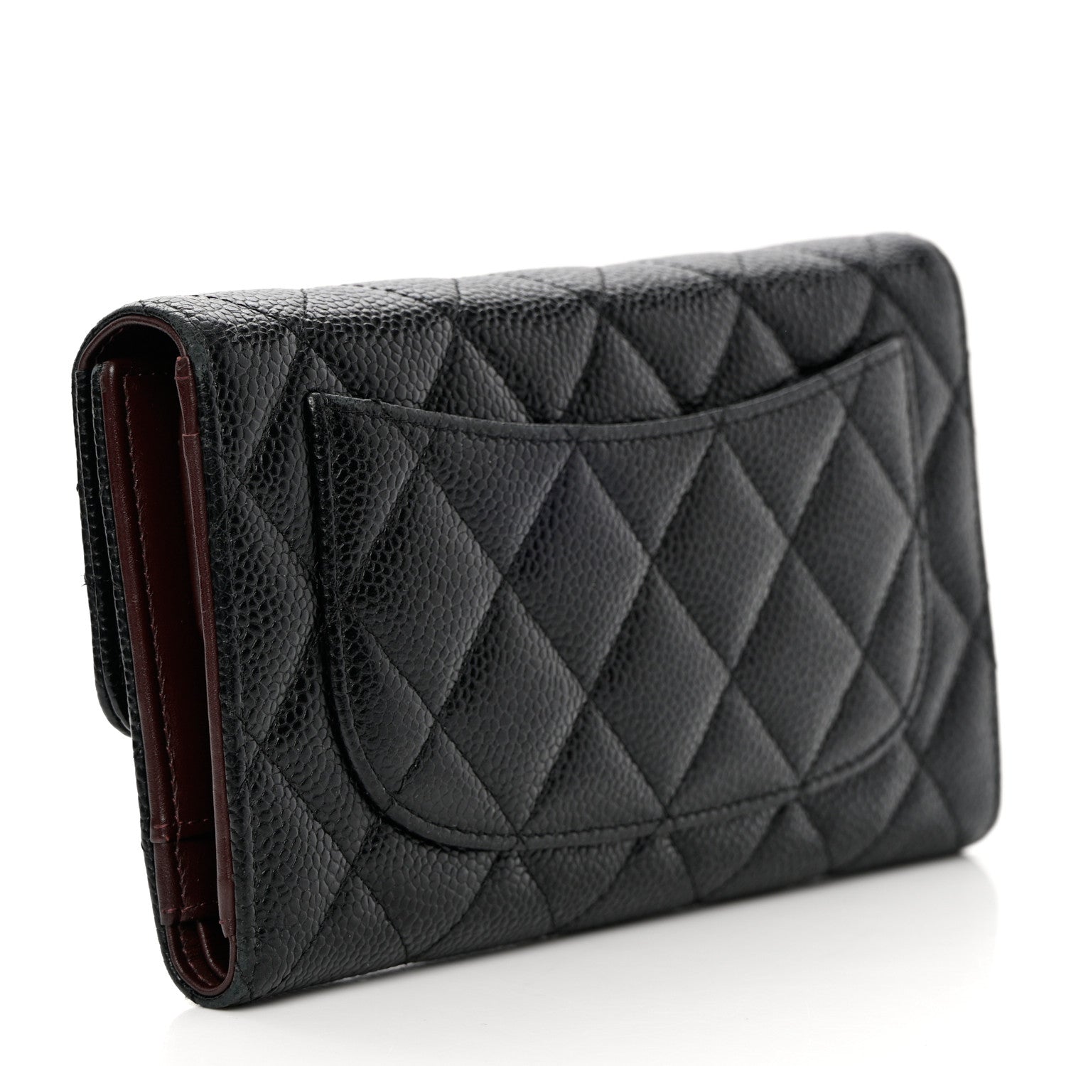 Chanel Caviar Quilted Large Flap Wallet Black 3 of 18