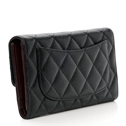 Chanel Caviar Quilted Large Flap Wallet Black 3 of 18