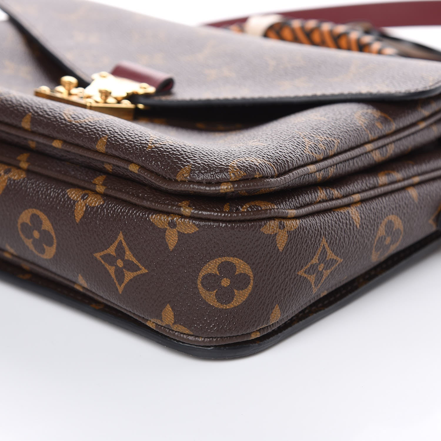 Louis Vuitton Monogram Braided Pochette Metis Safran 9 of 12