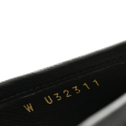 Chanel Calfskin Womens Stitched CC Loafers 36 Black 8 of 10