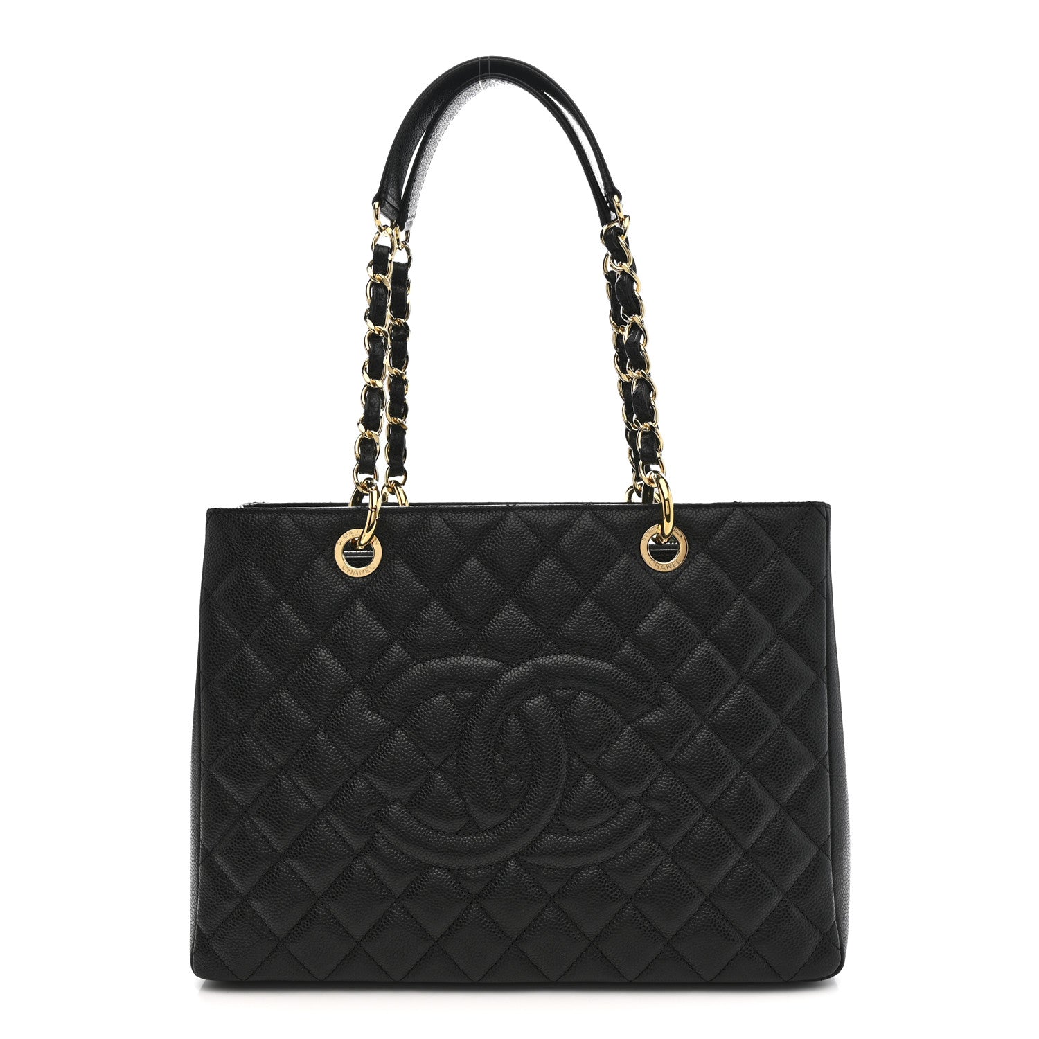 Chanel Caviar Quilted Grand Shopping Tote GST Black 1 of 12