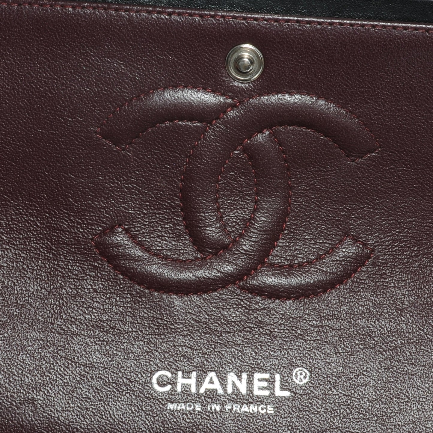 Lambskin Medium Double Flap Black