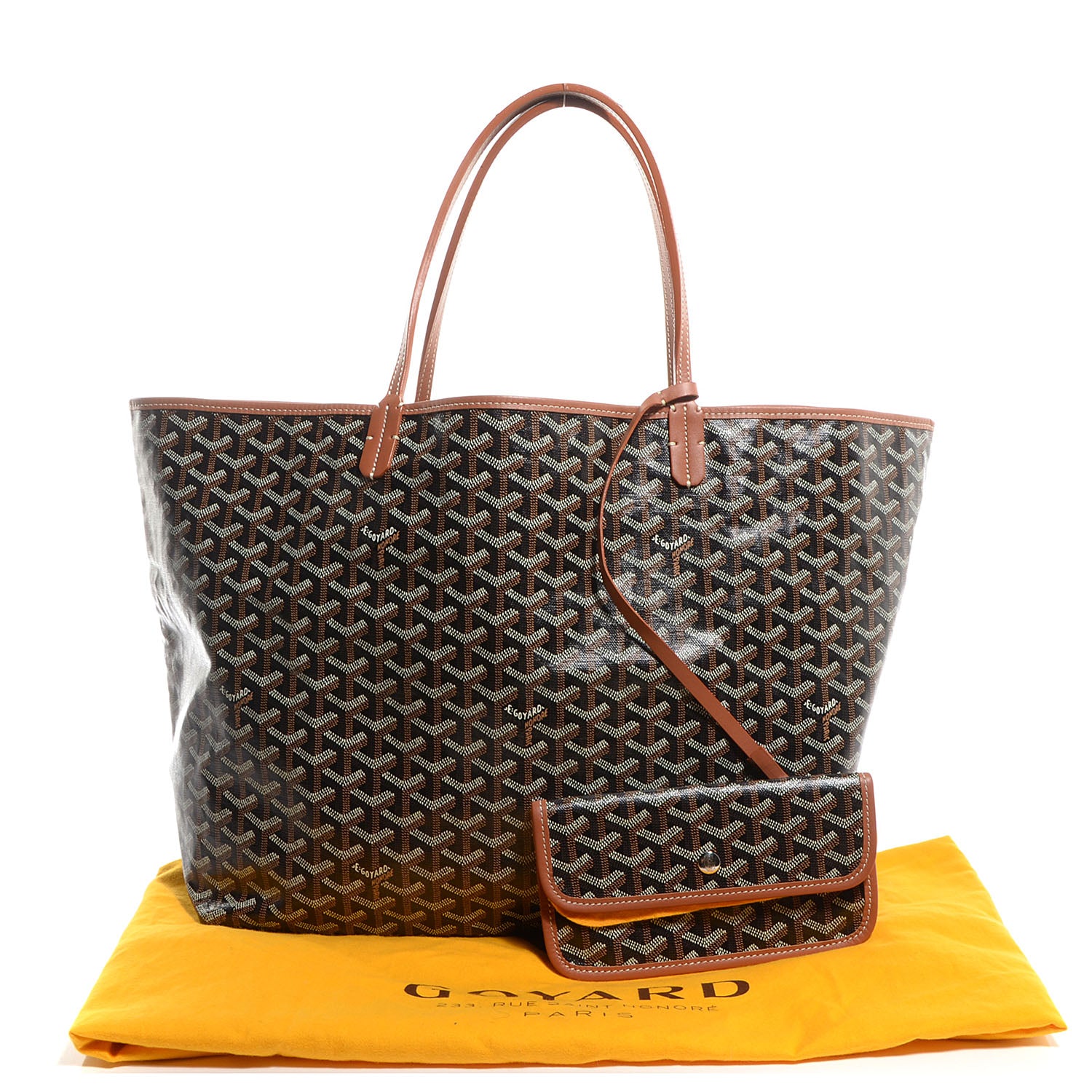 Goyard Goyardine Saint Louis GM Black Gold 5 of 10