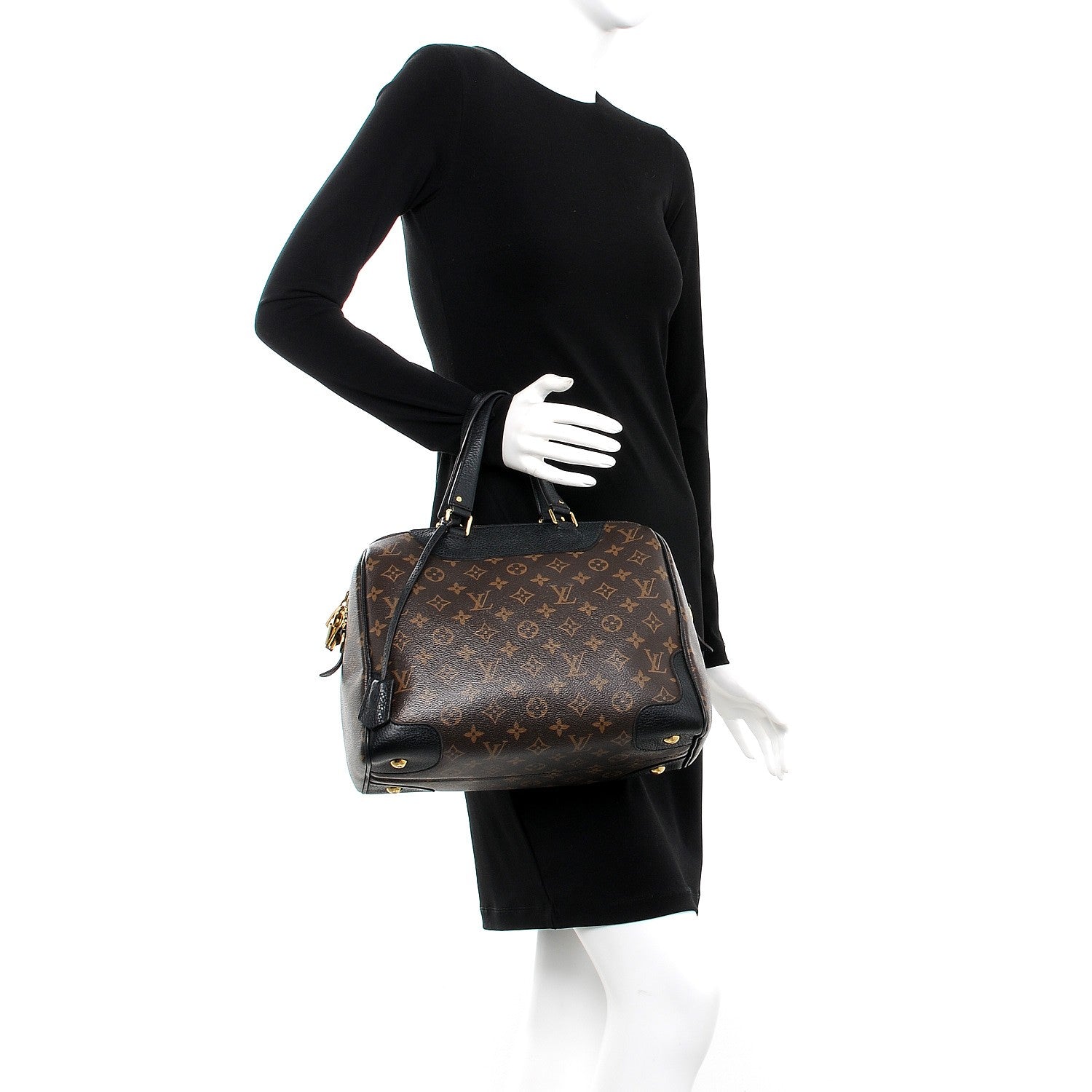Louis Vuitton Monogram Retiro NM Black 2 of 13