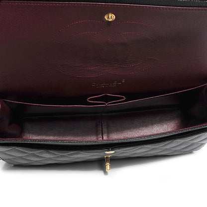 Chanel Caviar Quilted Jumbo Double Flap Black 8 of 9