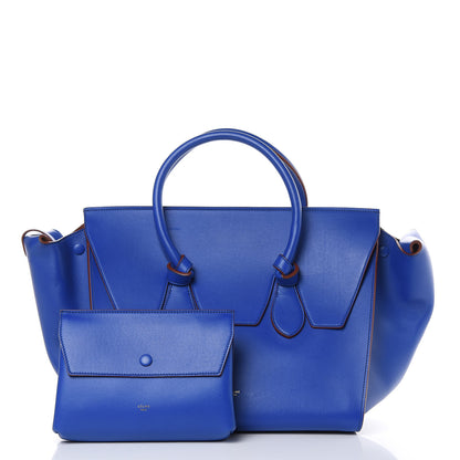 Celine Natural Calfskin Medium Tie Knot Tote Indigo 3 of 20