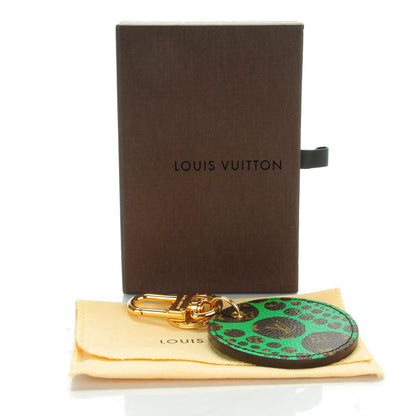 Louis Vuitton Monogram Kusama Pumpkin Dots Key Ring Green 6 of 6