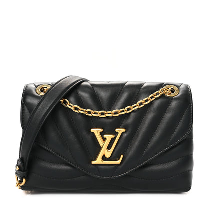 Louis Vuitton Calfskin LV New Wave Chain Bag Black 1 of 12