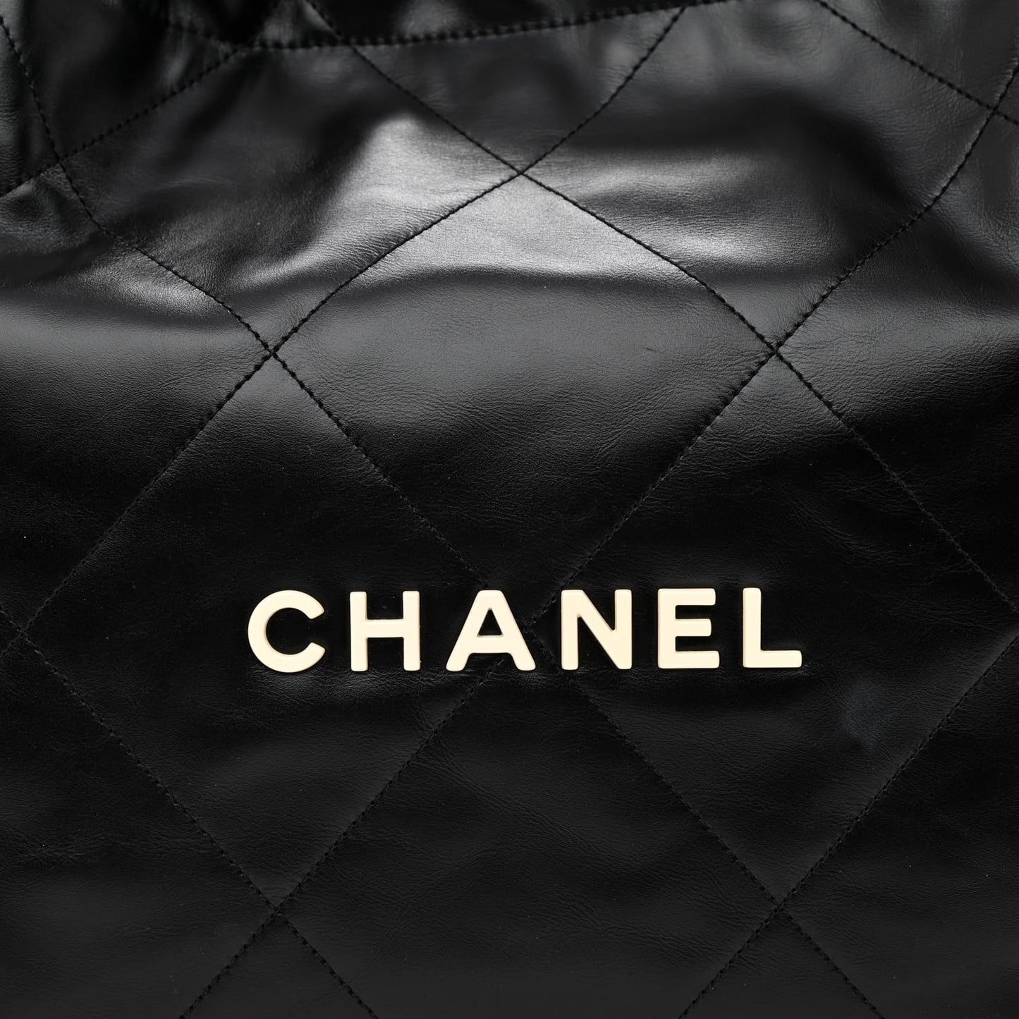 Calfskin Quilted Small Chanel 22 Black