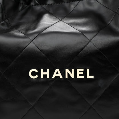Chanel Calfskin Quilted Small Chanel 22 Black 9 of 11