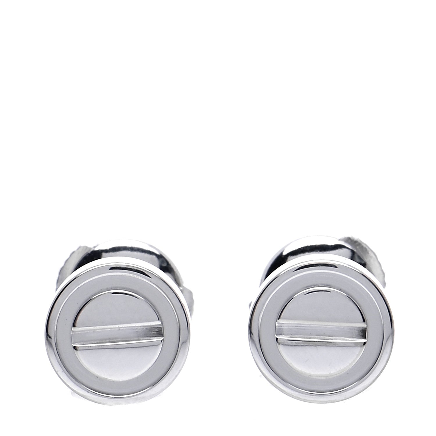 Cartier 18K White Gold LOVE Earrings 1 of 3
