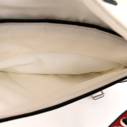 Prada Nylon New Vela Studded Messenger White Fuoco 6 of 11