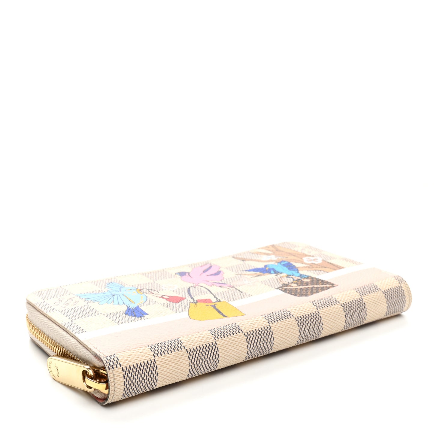 Damier Azur 2018 Christmas Animation Zippy Wallet