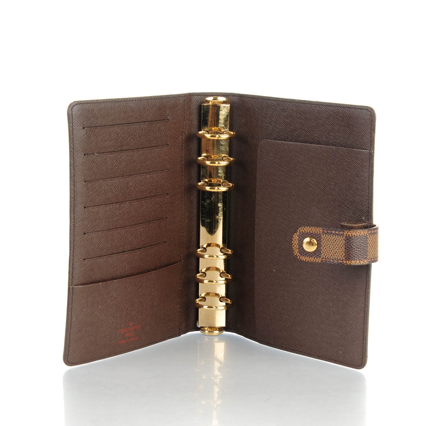 Damier Ebene Medium Ring Agenda Cover