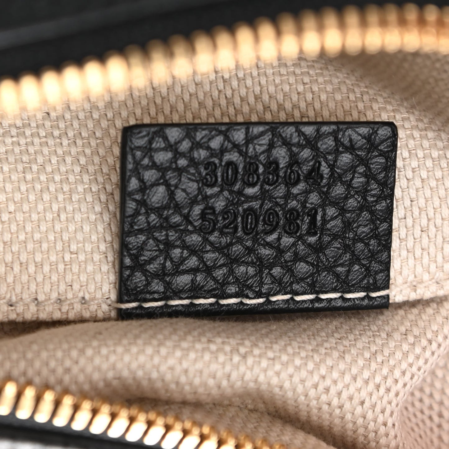 Pebbled Calfskin Small Soho Disco Bag Black