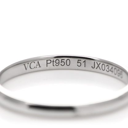 Van Cleef & Arpels Platinum Tapered 2mm Wedding Band Ring 51 5.75 4 of 5