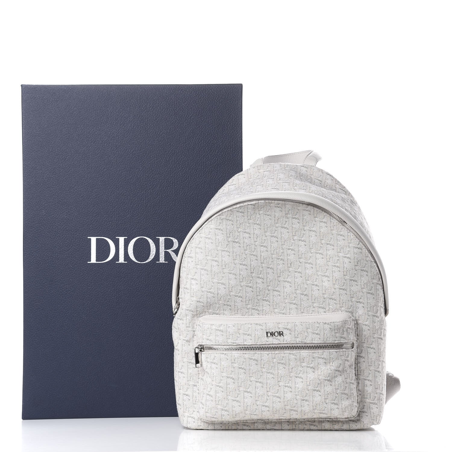 Christian Dior Oblique Calfskin Backpack Beige 11 of 11
