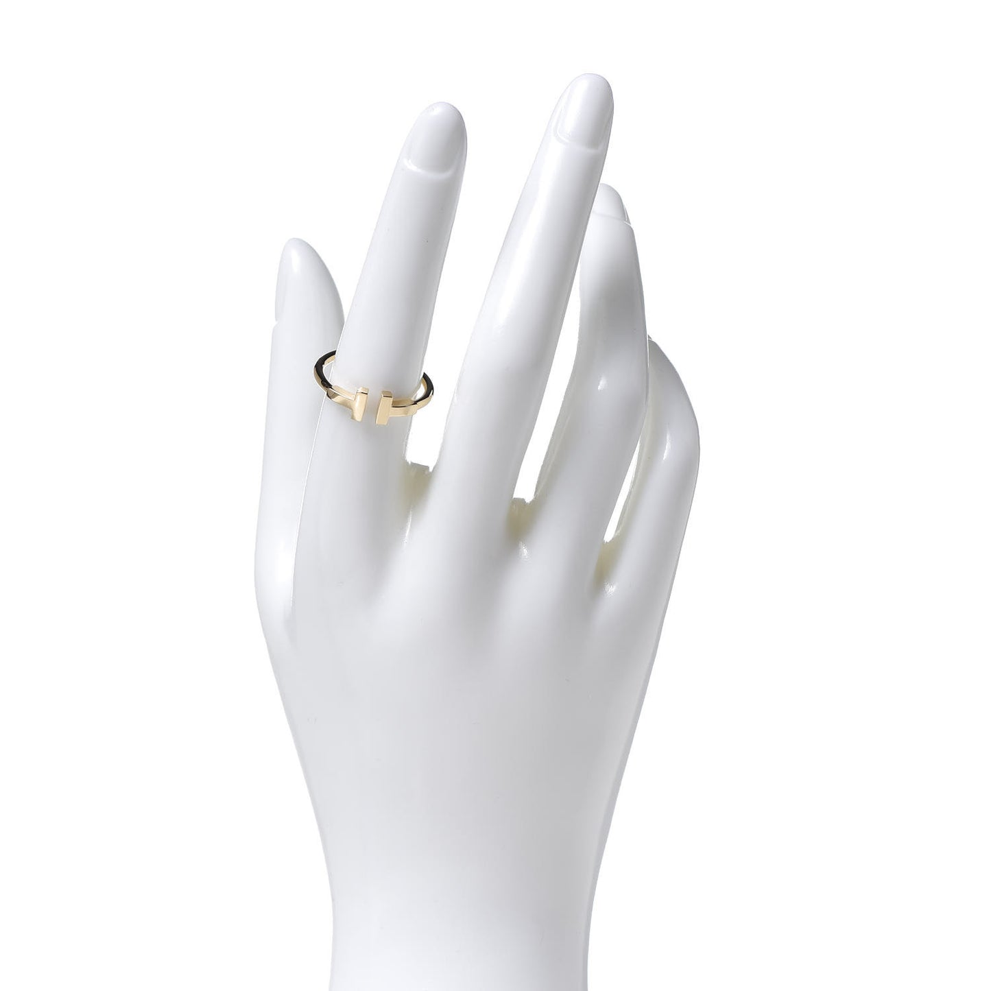 18K Yellow Gold T Wire Ring 56 7.5