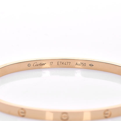 Cartier 18K Yellow Gold Small LOVE Bracelet 17 4 of 10