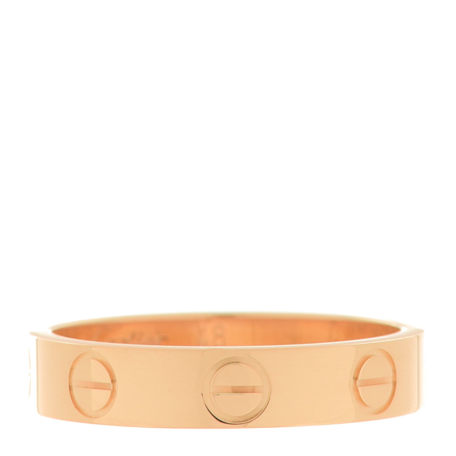 Cartier 18K Yellow Gold 3.5mm LOVE Wedding Band Ring 48 4.5 1 of 5