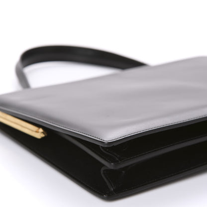 Celine Box Calfskin Medium Clasp Bag Black 6 of 12