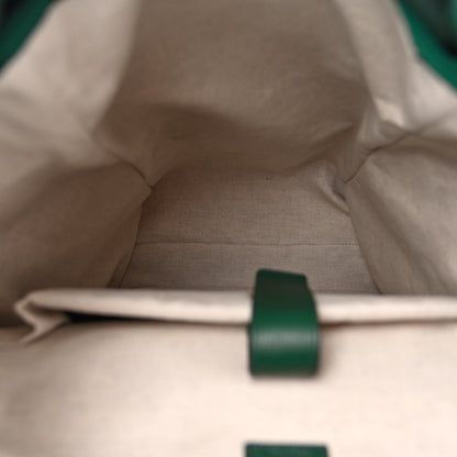 Gucci Grained Calfskin Medium Ophidia Double Buckle Backpack Green 5 of 10